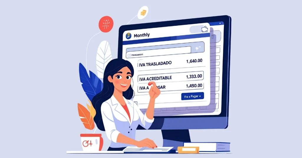 ¿Cómo se relacionan en una declaración mensual?